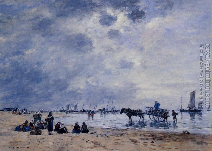 Eugene Boudin : Berck, the Arrival of the Fishing Boats